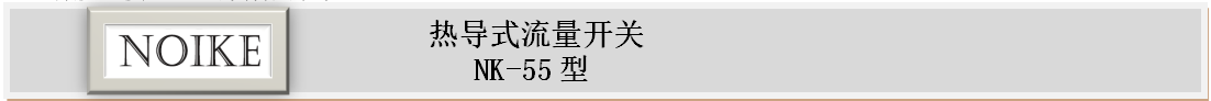 不銹鋼小型兩燈熱導式流量開關NK-55